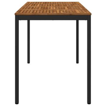 Gartenbar-Tisch NAARDEN Natürlich und Schwarz