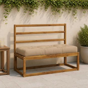 ARDEBO.de - Pallet Sitzkissen VIANEN 100 % Polyester Sand 120 x 50 x 12 cm