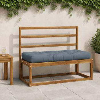 ARDEBO.de - Pallet Sitzkissen VIANEN 100 % Polyester Blau 120 x 50 x 12 cm