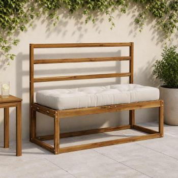 ARDEBO.de - Pallet Sitzkissen VIANEN 100 % Polyester Weiß 120 x 50 x 12 cm