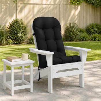 ARDEBO.de - Adirondack-Stuhl-Auflage PUTTEN 100 % Polyester Schwarz