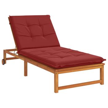 Sonnenliege Kissen GEMERT 100 % Polyester Weinrot