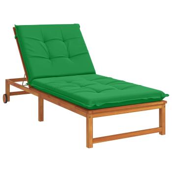 Sonnenliege Kissen GEMERT 100 % Polyester Grün 190 x 80 x 9 cm