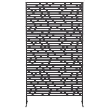 Sichtschutz 100 x 50 x 180 cm Stahl Schwarz