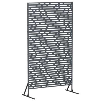 Sichtschutz 100 x 50 x 180 cm Stahl Anthrazit