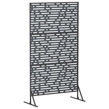 Sichtschutz 100 x 50 x 180 cm Stahl Anthrazit