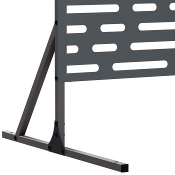 Sichtschutz 100 x 50 x 180 cm Stahl Anthrazit