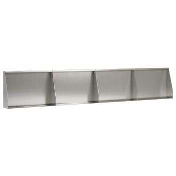 Stützmauer 4 stk. 60 x 12 x 30 cm Edelstahl Silber