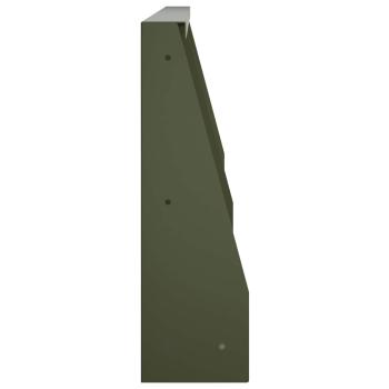 Stützmauer 6 stk. 80 x 12 x 50 cm Stahl Olivgrün