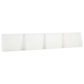 Stützmauer 4 stk. 60 x 12 x 50 cm Stahl Weiß