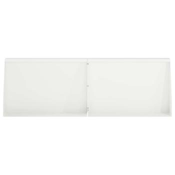 Stützmauer 4 stk. 60 x 12 x 50 cm Stahl Weiß