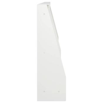 Stützmauer 4 stk. 60 x 12 x 50 cm Stahl Weiß