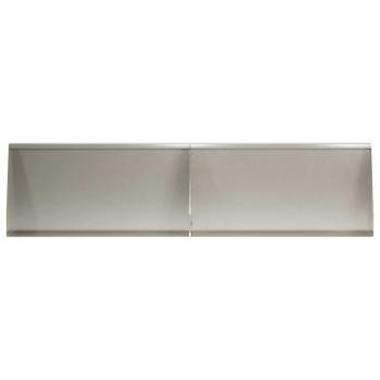 Stützmauer 4 stk. 80 x 12 x 40 cm Edelstahl Silber