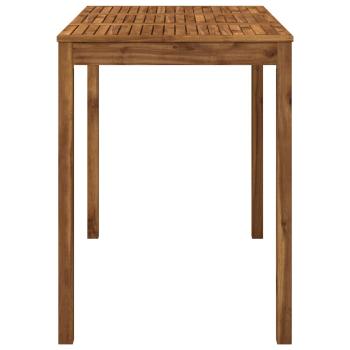 Gartenbar-Tisch Natur 141 x 80,5 x 105 cm Massivholz Akazie