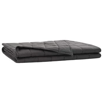 Gewichtsdecke Anthrazit 220 x 240 cm 15 kg Stoff