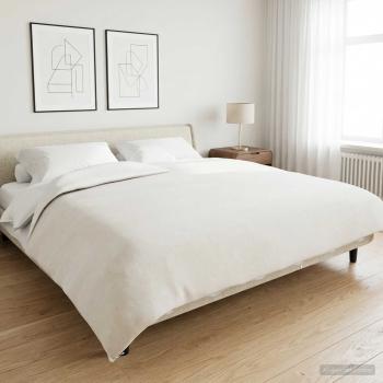 ARDEBO.de - Gewichtsdecke Weiß 200 x 220 cm 9 kg Stoff
