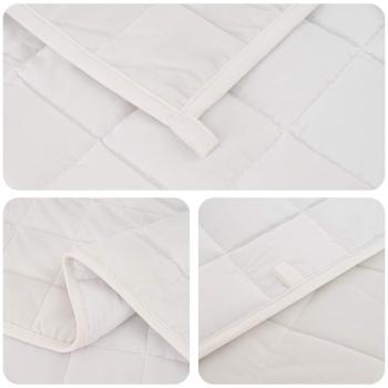 Gewichtsdecke Weiß 137 x 200 cm 6 kg Stoff