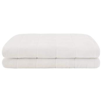Gewichtsdecke Weiß 200 x 225 cm 13 kg Stoff