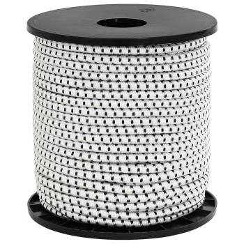 Bungee-Schnüre 6 mm Schwarz und Weiß PP und Gummi