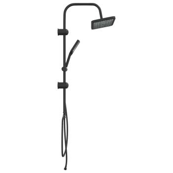 Duschsystem mit Duschkopf Schwarz 48 x 30 x 100 cm Edelstahl