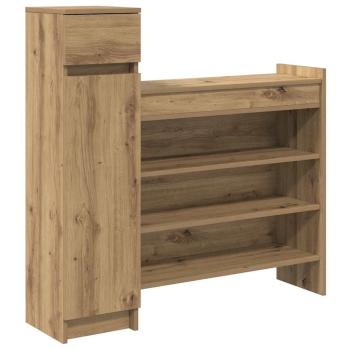 Schuhschrank Artisan-Eiche 100,5 x 28 x 100 cm Holzwerkstoff