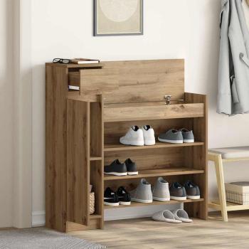 Schuhschrank Artisan-Eiche 100,5 x 28 x 100 cm Holzwerkstoff