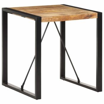 ARDEBO.de - Esstisch 70x70x75 cm Raues Mango-Massivholz