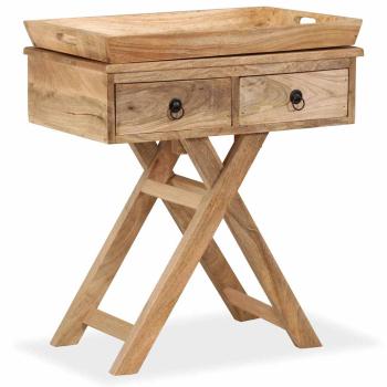 ARDEBO.de - Beistelltisch Mangoholz Massiv 65 x 40 x 76 cm