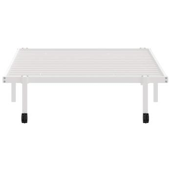 Bettgestell ohne Matratze Klappbar Weiß 100x200 cm Stahl