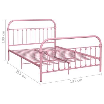 Bettgestell Rosa Metall 120x200 cm