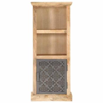 Highboard mit Tür 45x32x110 cm Mango Massivholz