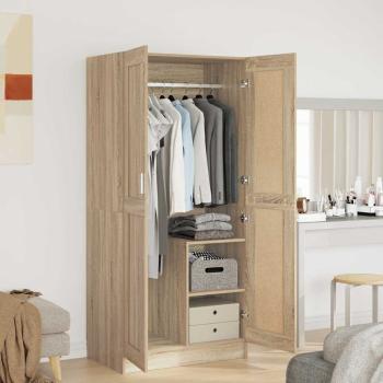ARDEBO.de - Kleiderschrank Sonoma-Eiche 82,5x51,5x180 cm Holzwerkstoff