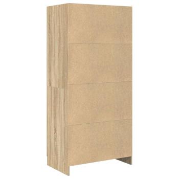 Kleiderschrank Sonoma-Eiche 82,5x51,5x180 cm Holzwerkstoff