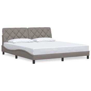Bettgestell ohne Matratze Taupe 180x200 cm Stoff