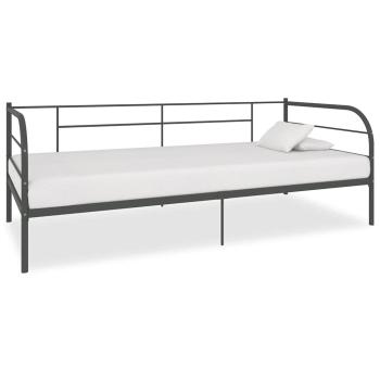 ARDEBO.de - Tagesbett-Rahmen Grau Metall 90×200 cm