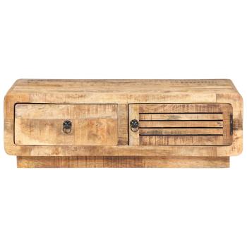 Couchtisch 90x60x29 cm Raues Mangoholz
