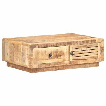 Couchtisch 90x60x29 cm Raues Mangoholz