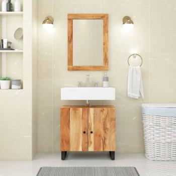 ARDEBO.de - 2-tlg. Badmöbel-Set Massivholz Akazie