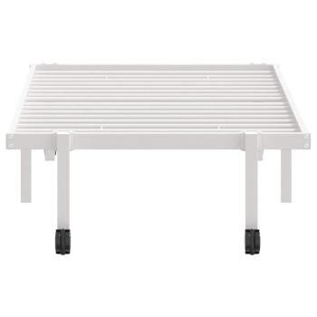 Bettgestell ohne Matratze Klappbar Weiß 80x200 cm Stahl