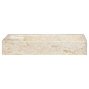 Waschbecken Creme 58x39x10 cm Marmor