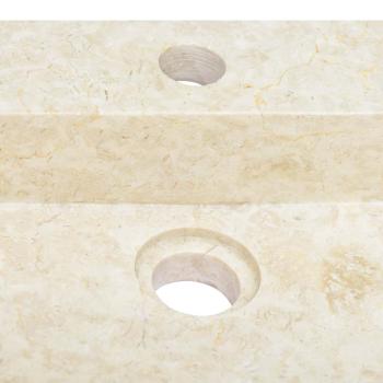 Waschbecken Creme 58x39x10 cm Marmor
