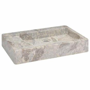 ARDEBO.de - Waschbecken Grau 58x39x10 cm Marmor