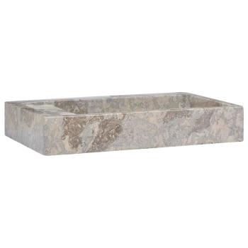 Waschbecken Grau 58x39x10 cm Marmor