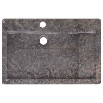 Waschbecken Grau 58x39x10 cm Marmor