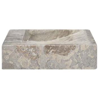 Waschbecken Grau 58x39x10 cm Marmor