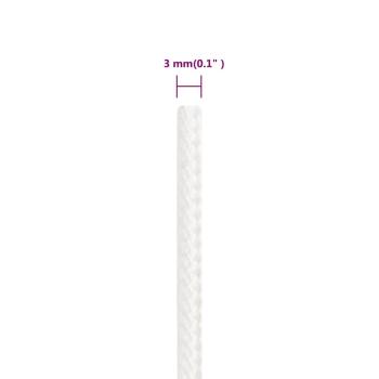 Bootsseil Weiß 3 mm 25 m Polypropylen