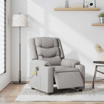 Massagesessel Elektrisch Wolkengrau Stoff