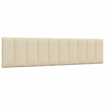 Bett mit Matratze "Hanko" Creme 200x200 cm Stoff