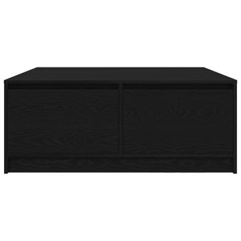 Couchtisch mit Schubladen Schwarz Eichen-Optik 100x100x40 cm