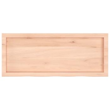 Wandregal 100x40x(2-6) cm Massivholz Eiche Unbehandelt